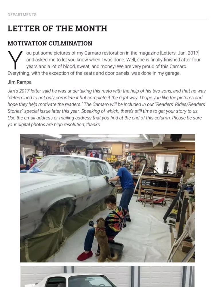Capturas de tela do Muscle Car Review iPad 