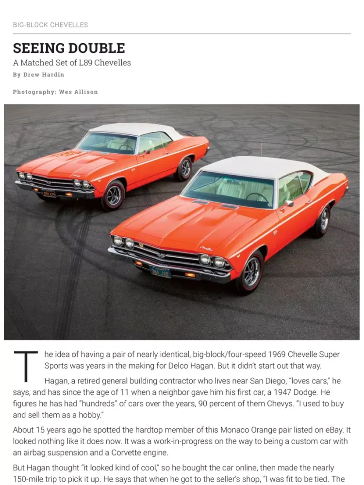 Capturas de tela do Muscle Car Review iPad 