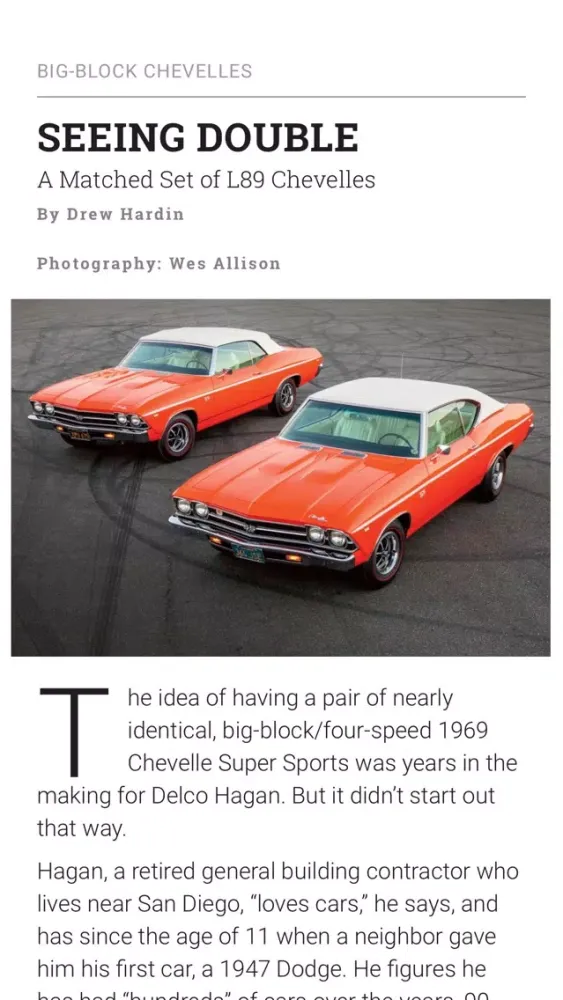 Capturas de tela do Muscle Car Review