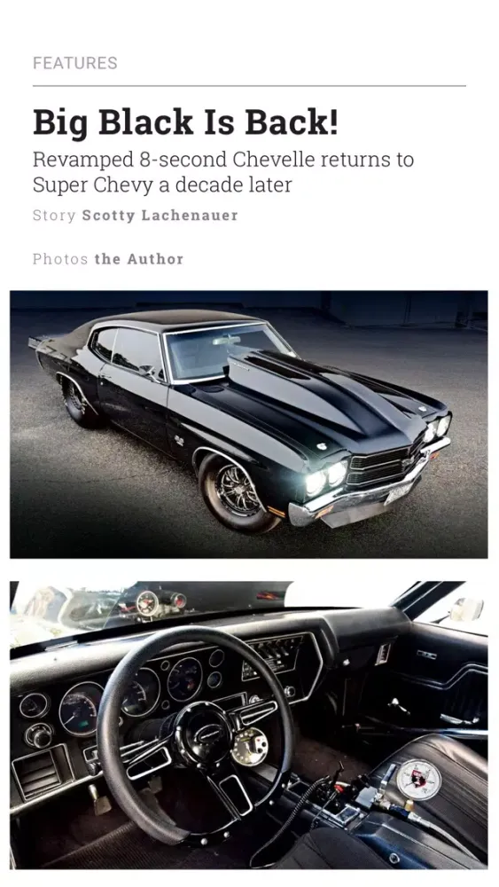 Tangkapan skrin Super Chevy