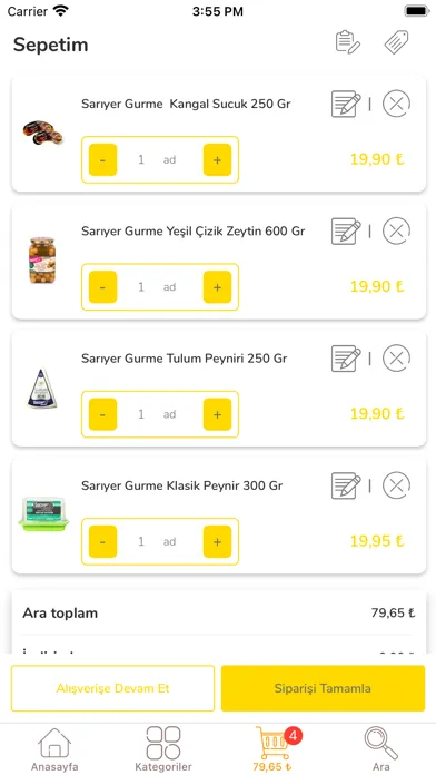 Sariyer Sanal Market应用截图