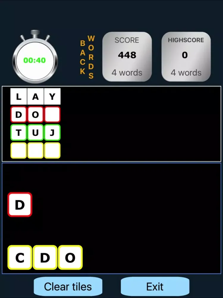 Guess BackWords iPad  স্ক্রিনশট