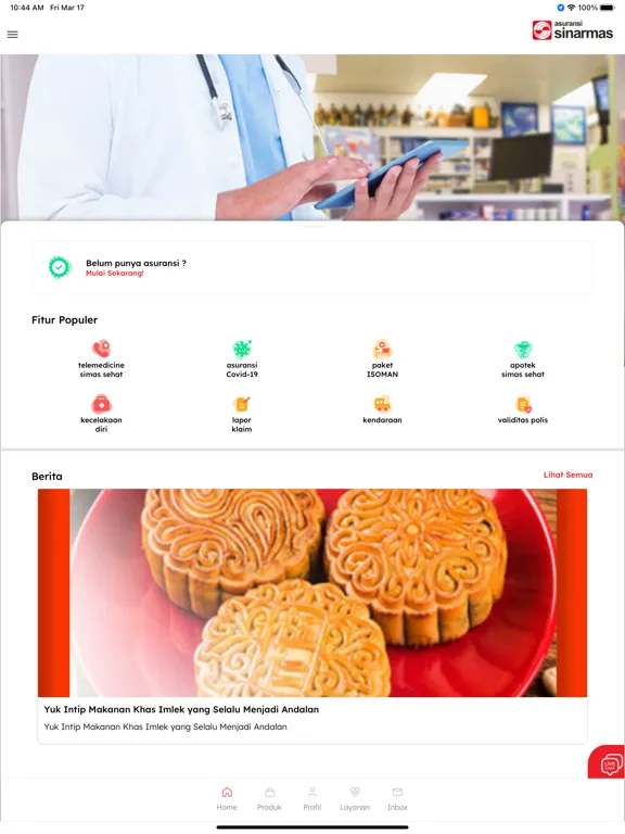 Asuransi Sinar Mas Online iPad  سکرین شاٹس
