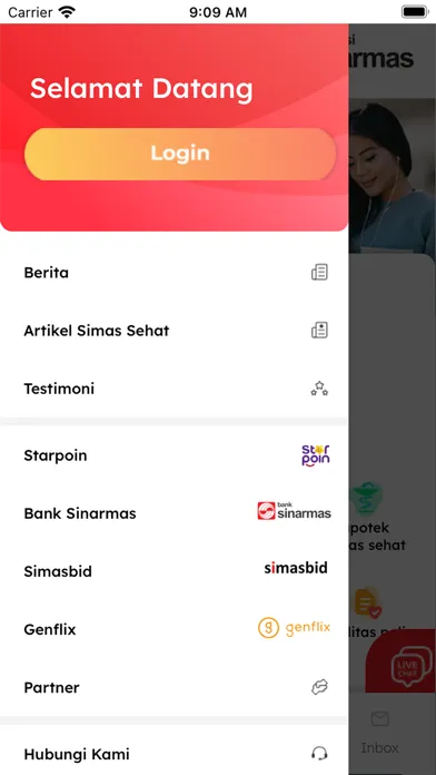 Asuransi Sinar Mas Online سکرین شاٹس