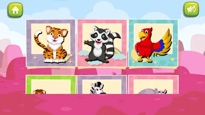 Tangkapan layar animals jigsaw puzzles problem solving games