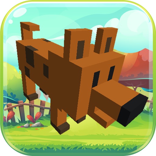 blocky endless risky road running arcade hopper