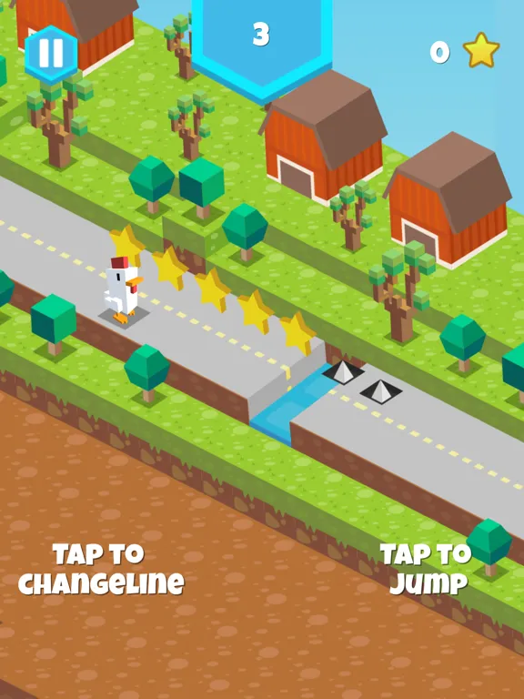 blocky endless risky road running arcade hopper iPad  Screenshots
