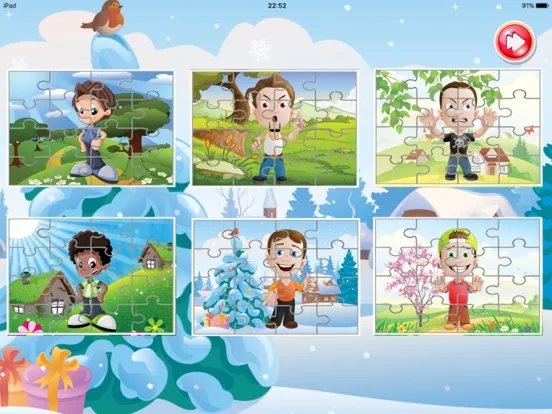 boy jigsaw puzzle educational games for kid school iPad 应用截图