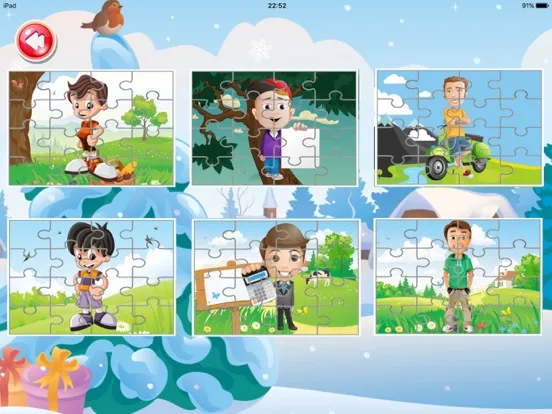 boy jigsaw puzzle educational games for kid school iPad 应用截图