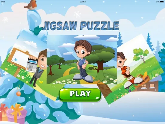 boy jigsaw puzzle educational games for kid school iPad 应用截图