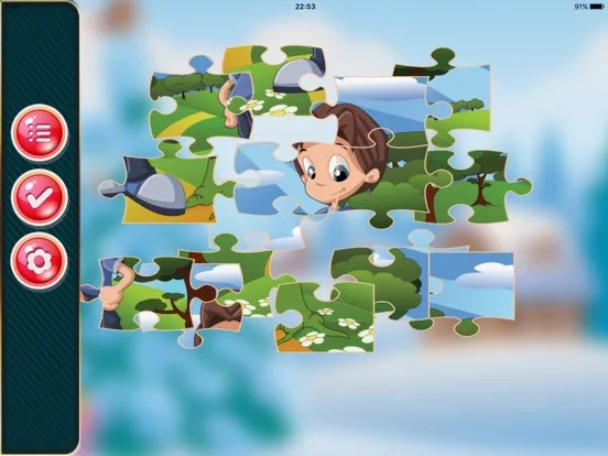 boy jigsaw puzzle educational games for kid school iPad 应用截图