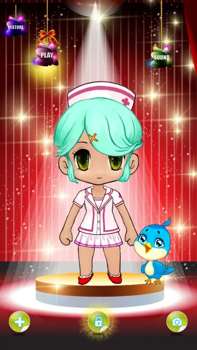 Screenshot di dress-up girls anime games