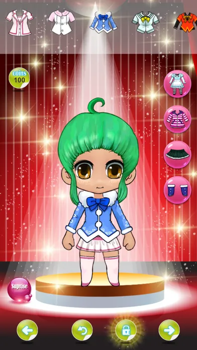 Screenshot di dress-up girls anime games