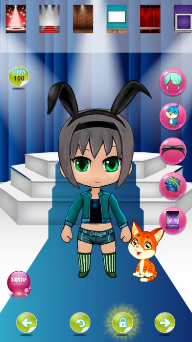 Screenshot di dress-up girls anime games