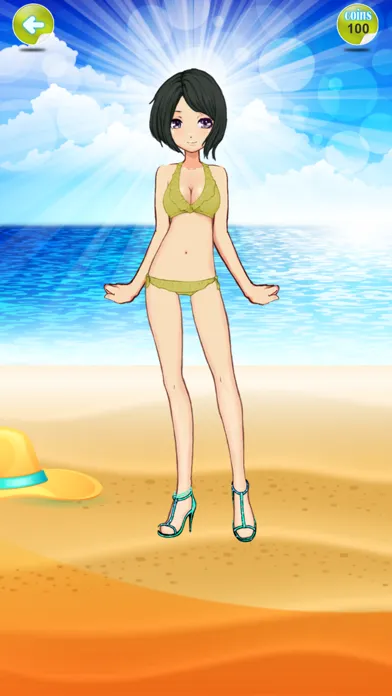 Capturas de tela do dress up summer swimsuit kids games for girls