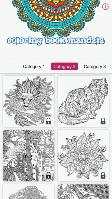 mandala coloring book calm stress relief for adult سکرین شاٹس
