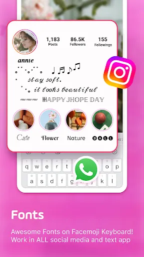 Facemoji AI Emoji Keyboard स्क्रीनशॉट