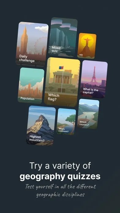 Capturas de tela do GeoGenius — Geography Quizzes!