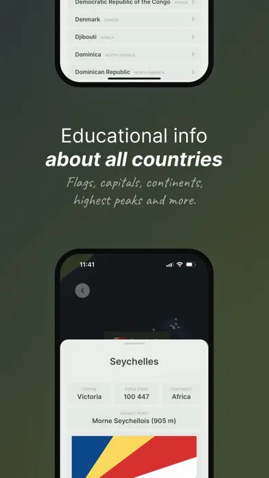 Capturas de tela do GeoGenius — Geography Quizzes!