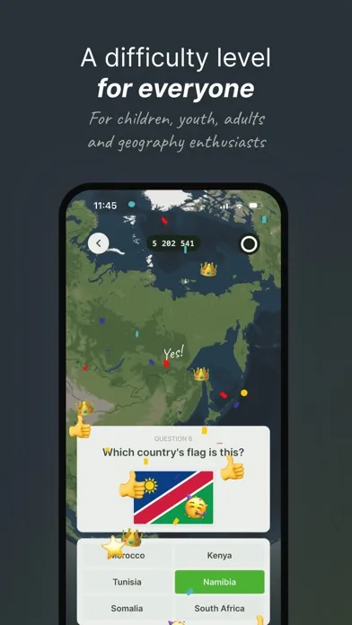 Capturas de tela do GeoGenius — Geography Quizzes!