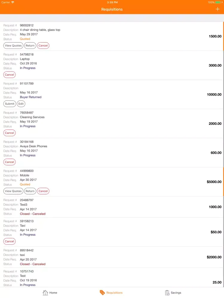 تصاویر Vitesse Mobile -Tail Spend App iPad 