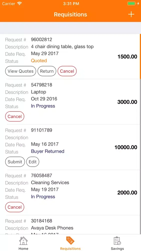 تصاویر Vitesse Mobile -Tail Spend App