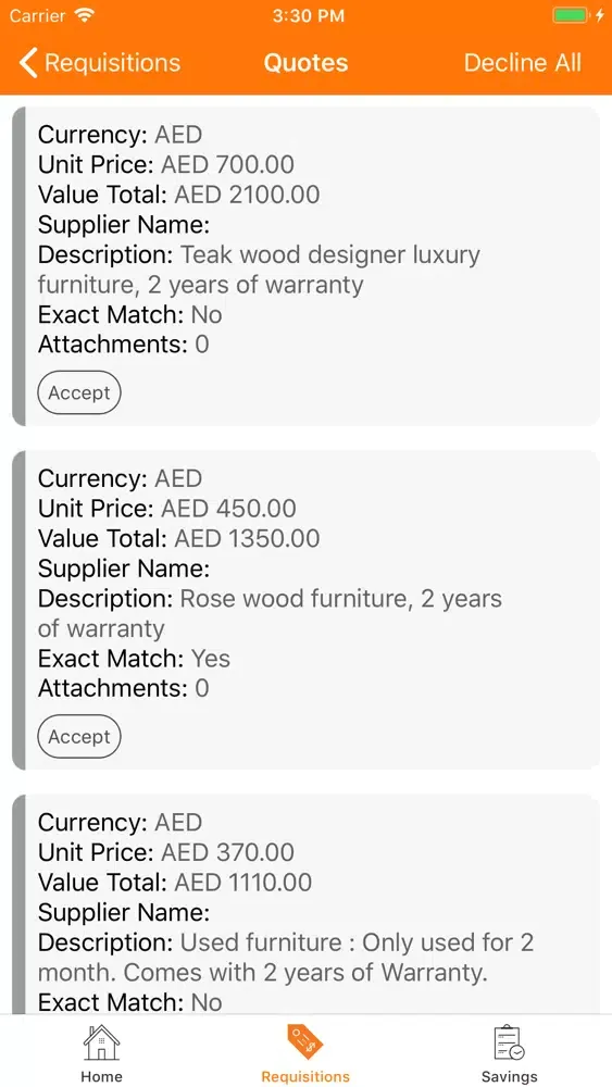 تصاویر Vitesse Mobile -Tail Spend App