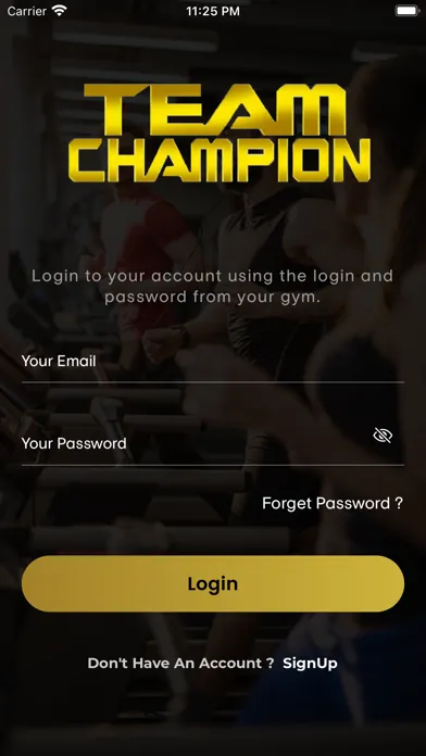 Team Champion Fitness應用截圖