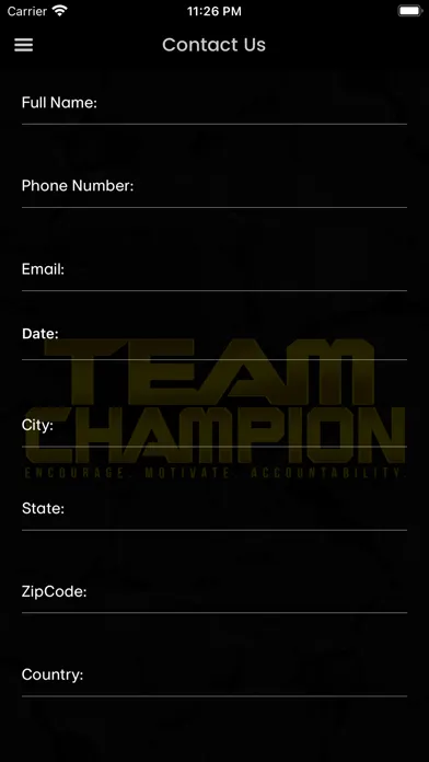 Team Champion Fitness應用截圖