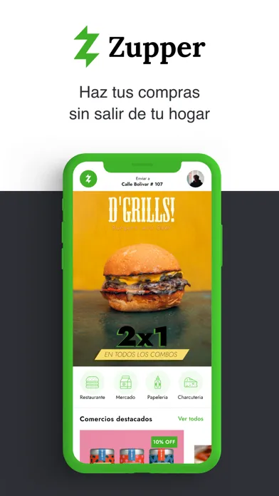 Zupper: comida a domicilio स्क्रीनशॉट