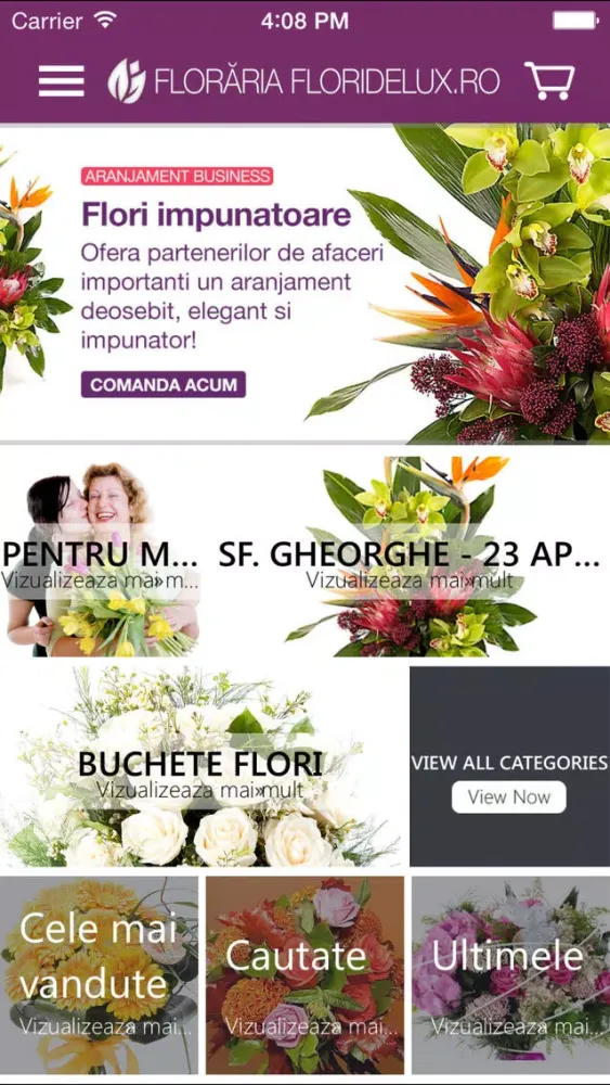 ภาพหน้าจอของ Floraria FlorideLux.ro