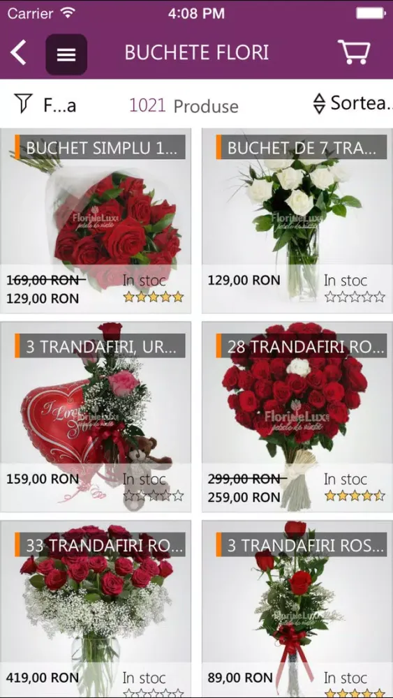 ภาพหน้าจอของ Floraria FlorideLux.ro