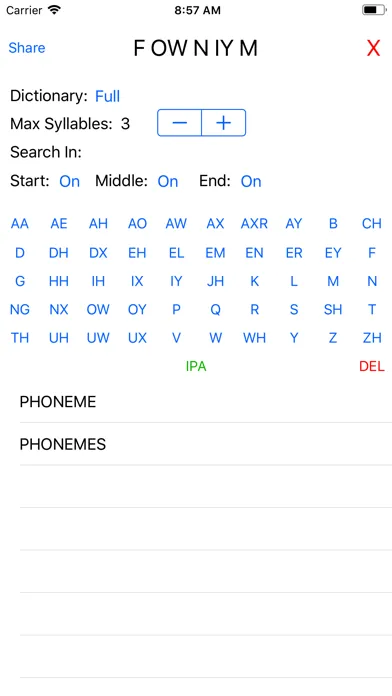 Phonemic Dictionary स्क्रीनशॉट