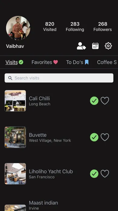 Capturas de pantalla de Truffle: Restaurant Tracker