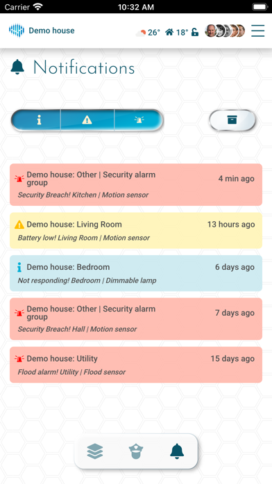 Tangkapan layar SIMO.io Smart Home