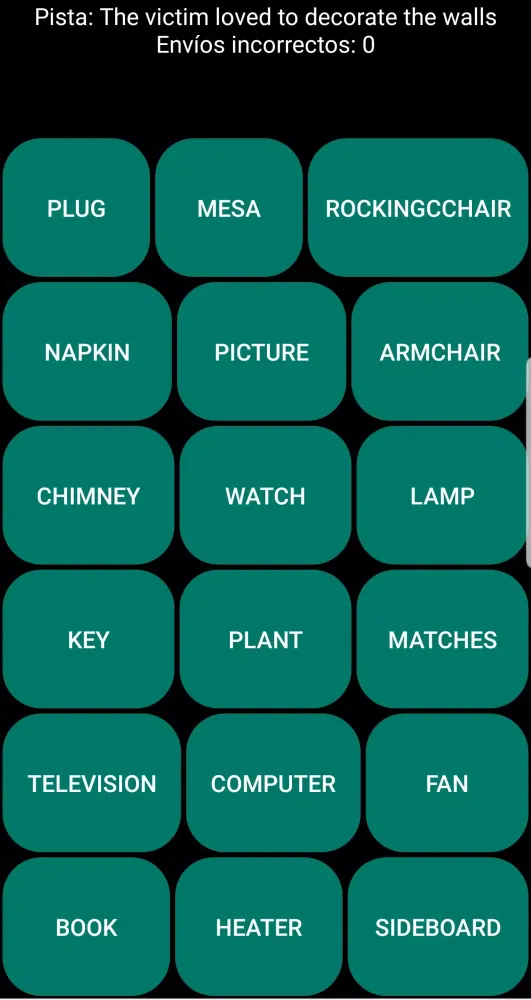 Tangkapan layar Accessible Multiword