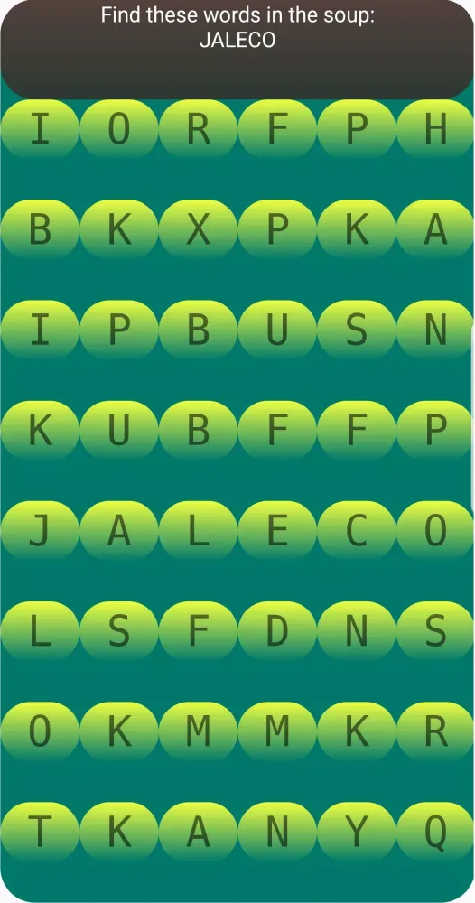 Tangkapan layar Accessible Multiword