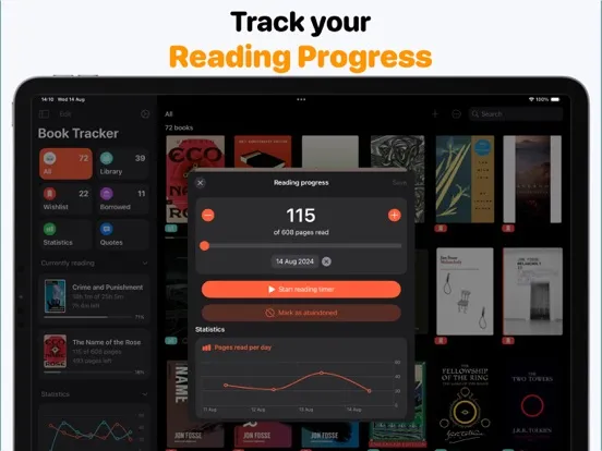 Book Tracker: Reading log iPad  スクリーンショット