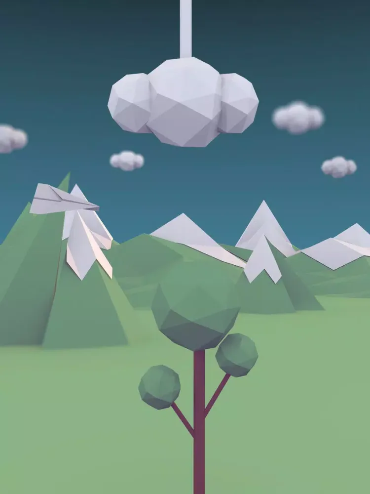 تصاویر Flappy Paper - Vola sulle ali del vento iPad 