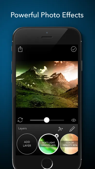 Tangkapan layar Layered - Powerful photo editor, add texture layers to create stunning effects