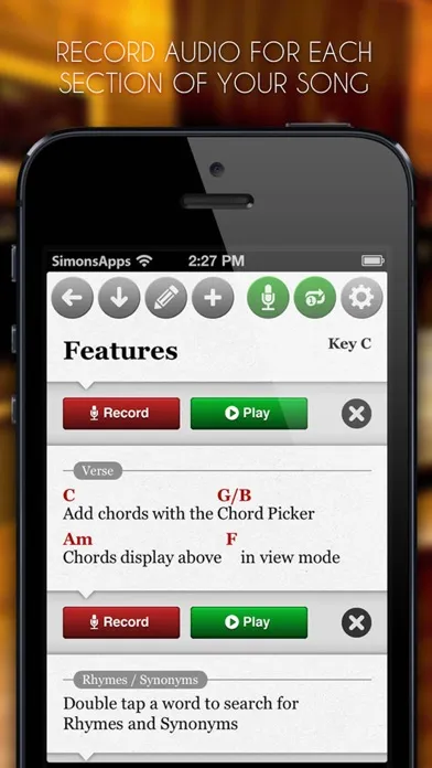 Song-Writer Lite: Write Lyrics Screenshots