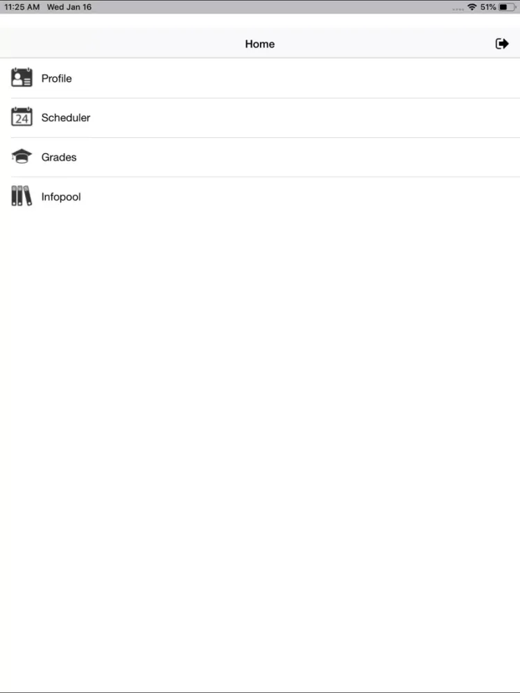 Tangkapan skrin SMI App iPad 