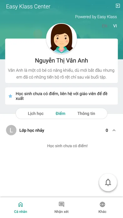 Tangkapan skrin Klass Member