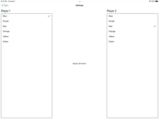 Simple YuGiOh Life Counter iPad  স্ক্রিনশট