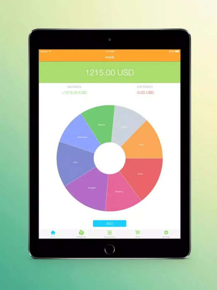 Simple Wallet - Home budget and transaction tracker iPad  スクリーンショット