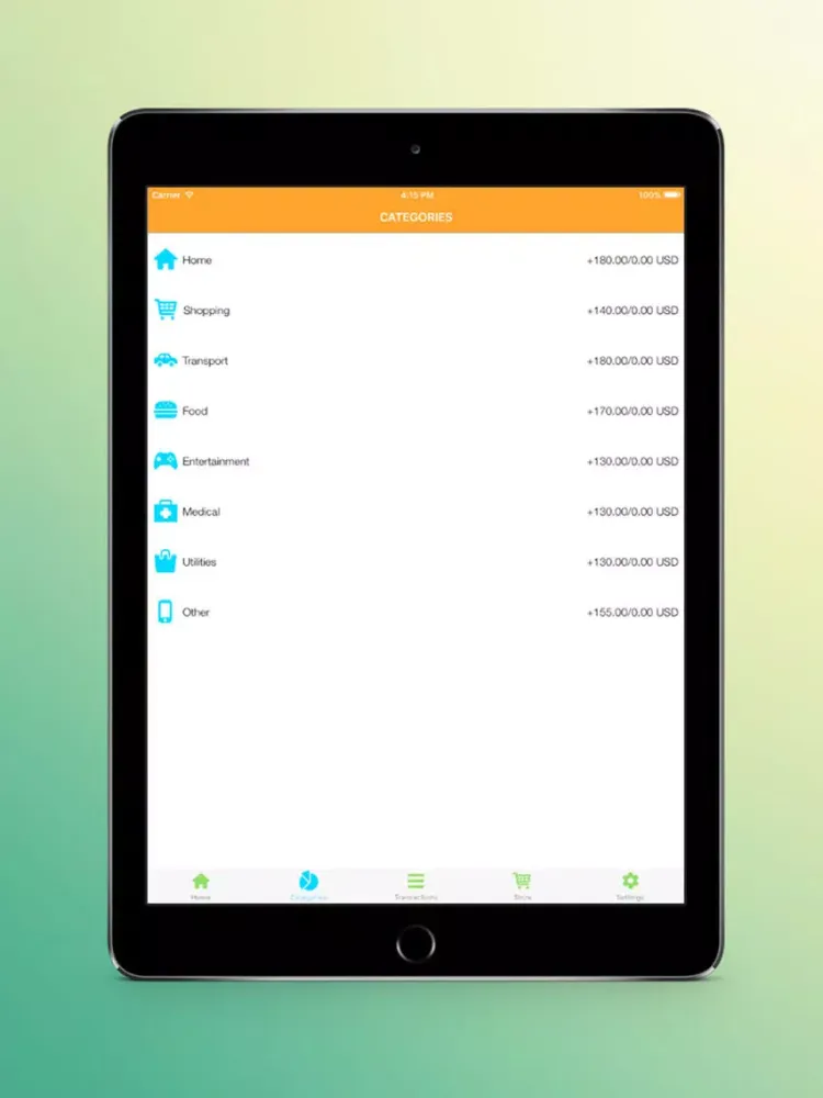 Simple Wallet - Home budget and transaction tracker iPad  スクリーンショット