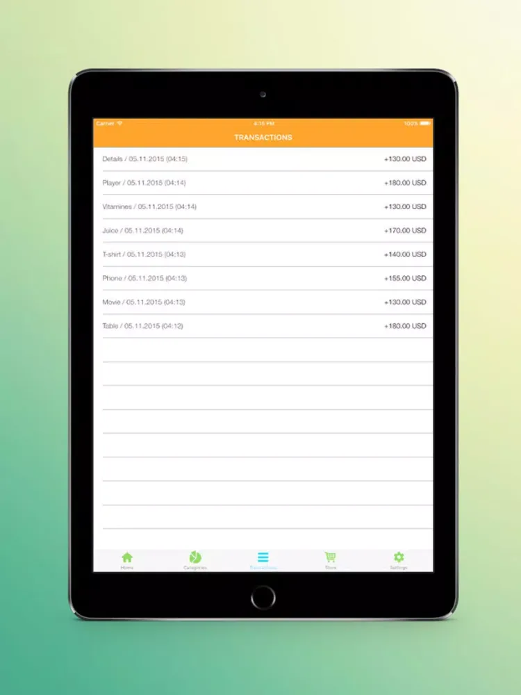 Simple Wallet - Home budget and transaction tracker iPad  スクリーンショット