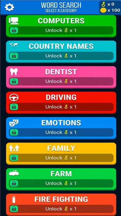 Tangkapan layar Word Cross Puzzles Search