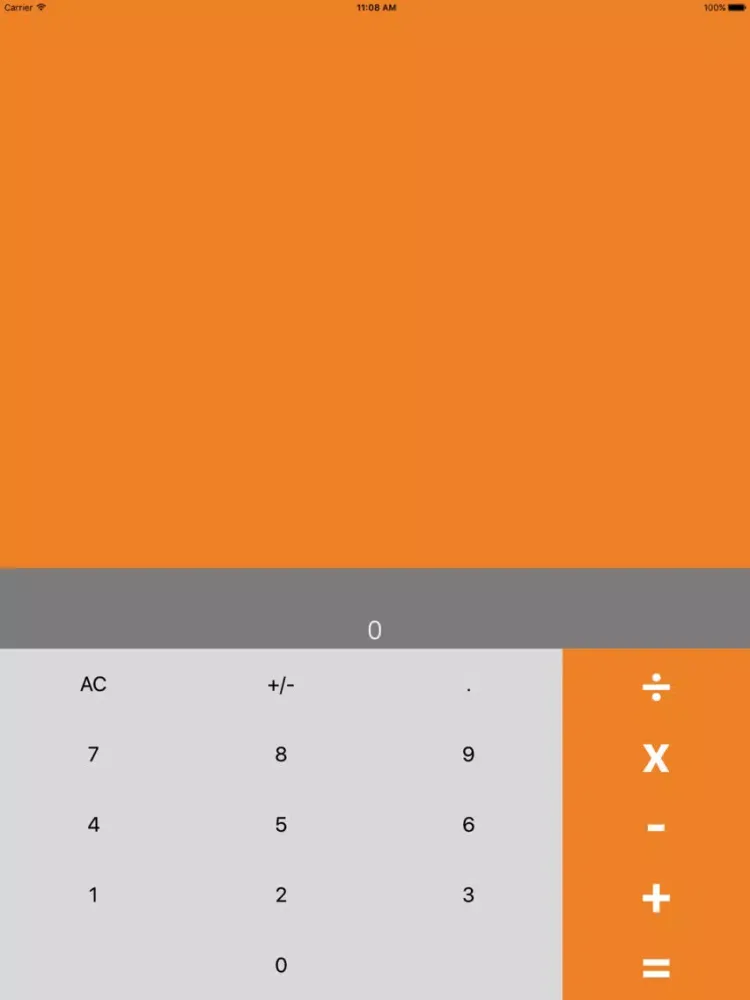 Zrzuty ekranu Orange Calc iPad 