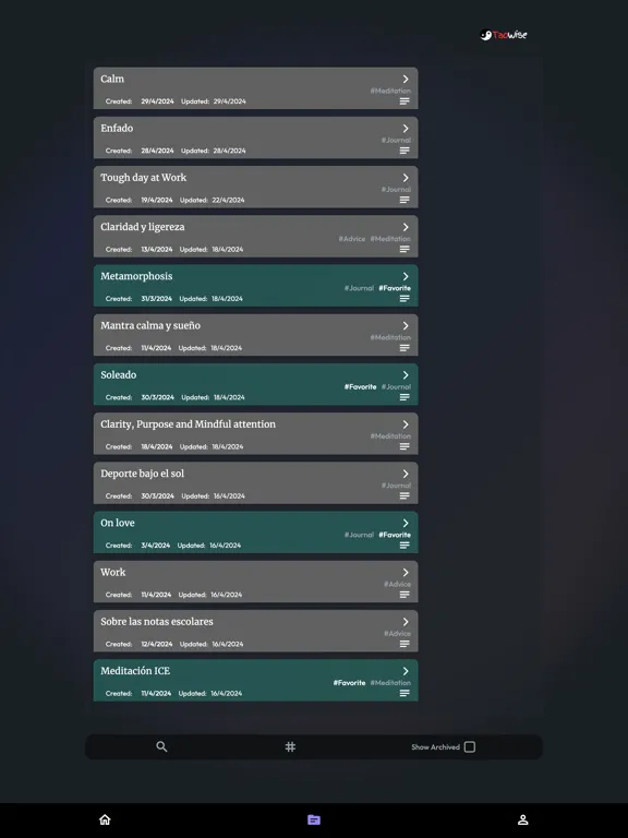 Taowise I Ching Oracle iPad  스크린샷